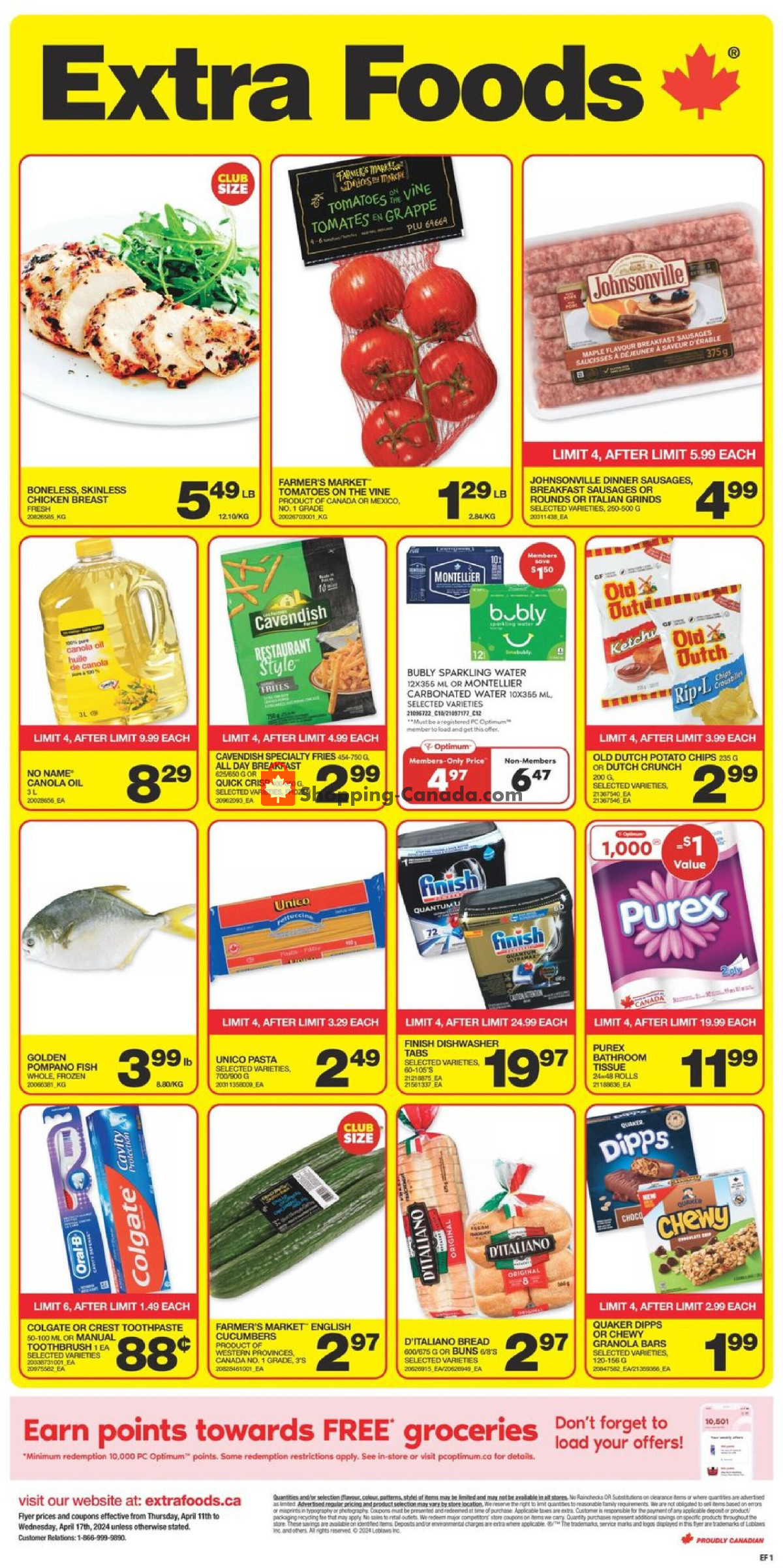 Extra Foods flyer from Thursday April 11, 2024 to Wednesday April 17, 2024 - page 2