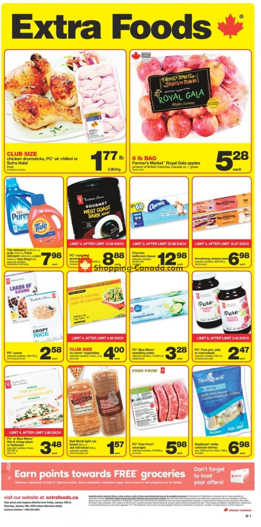 Extra Foods flyer from Friday January 10, 2020 to Thursday January 16, 2020 - page 1