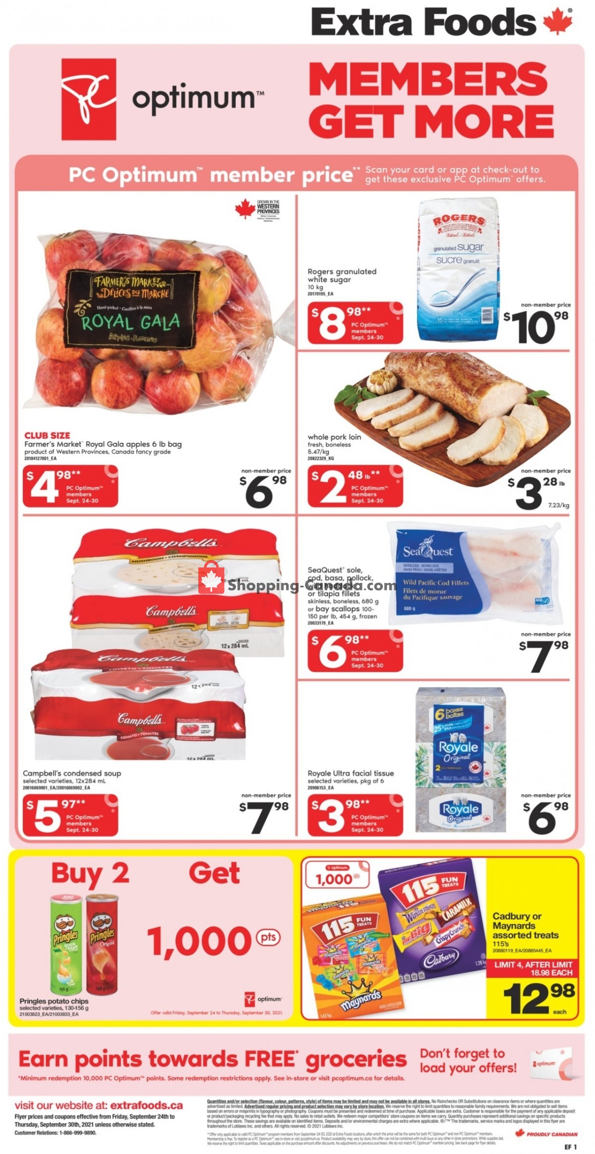 Extra Foods Canada, flyer (Special Offer) September 24 September