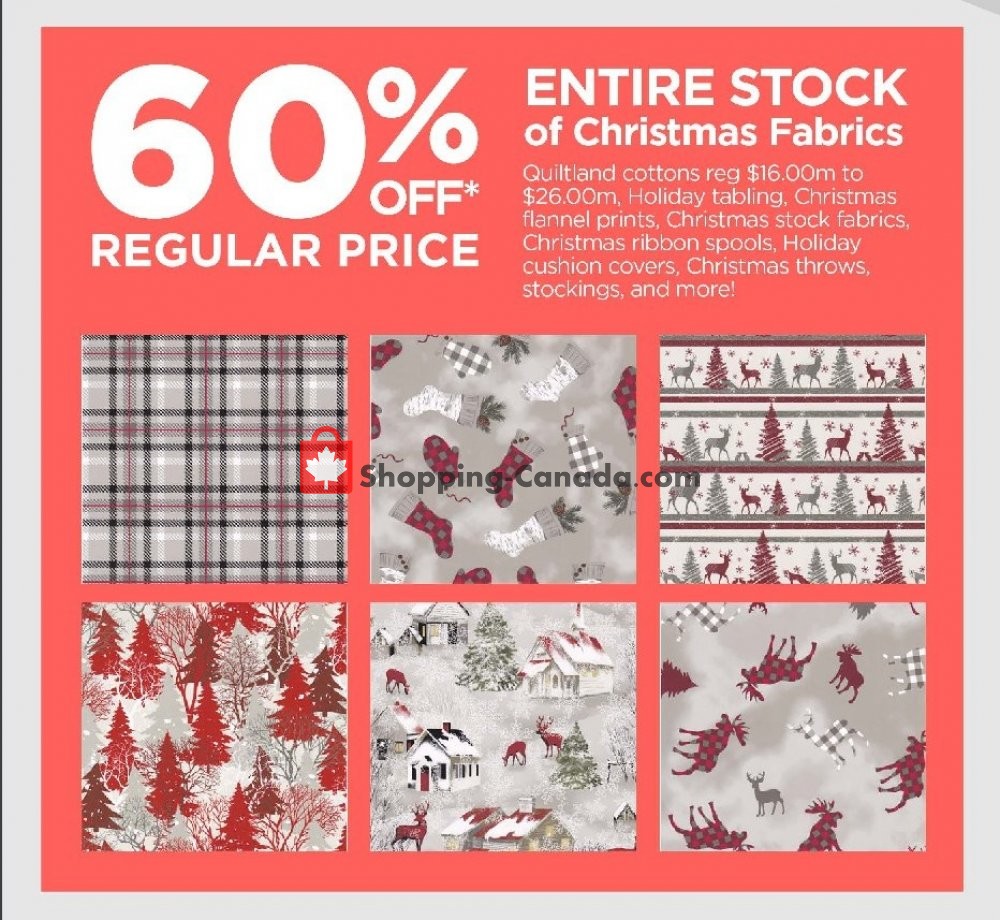 Fabricland flyer from Wednesday December 26, 2018 to Monday December 31, 2018 - page 2