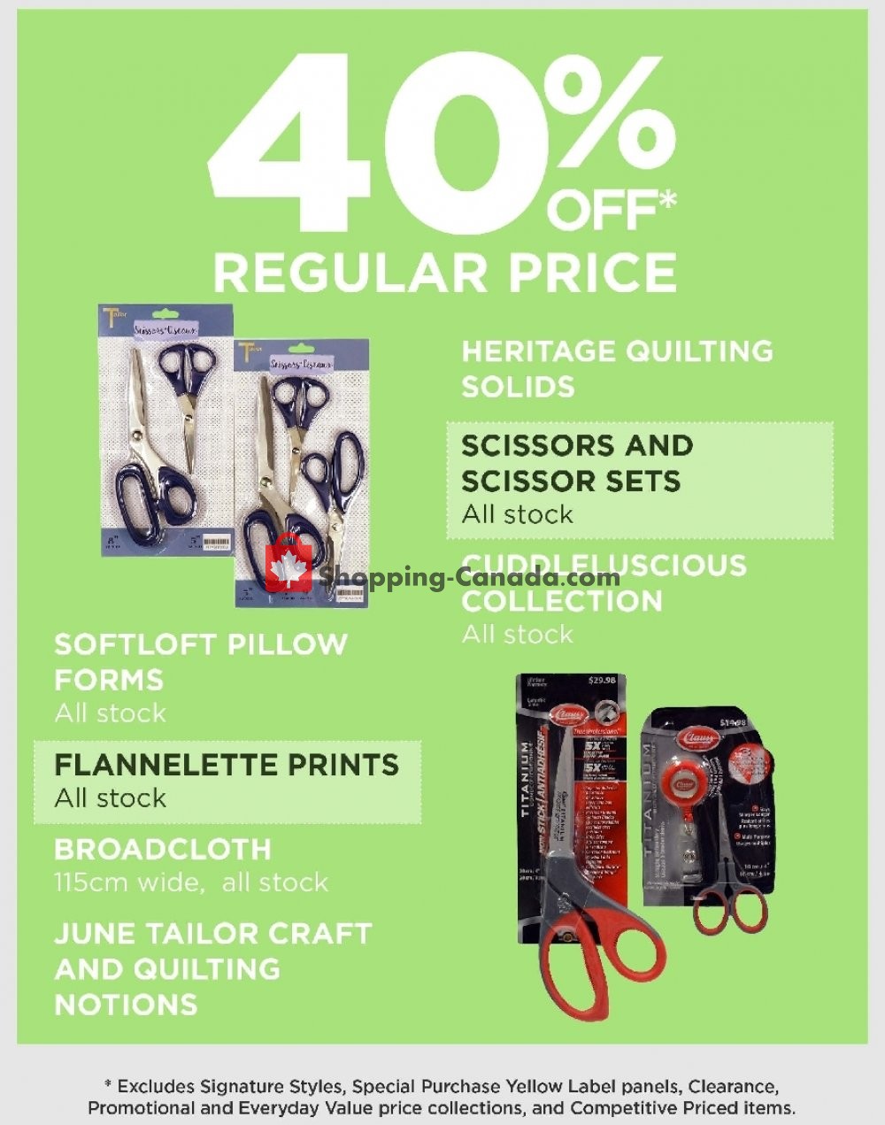 Fabricland flyer from Wednesday December 26, 2018 to Monday December 31, 2018 - page 5