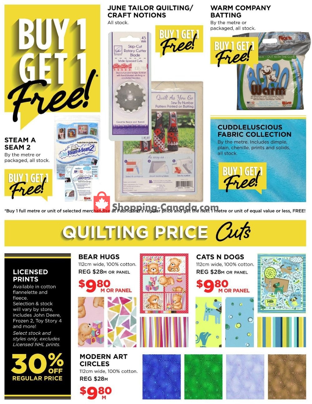 Fabricland flyer from Thursday January 7, 2021 to Sunday January 31, 2021 - page 5