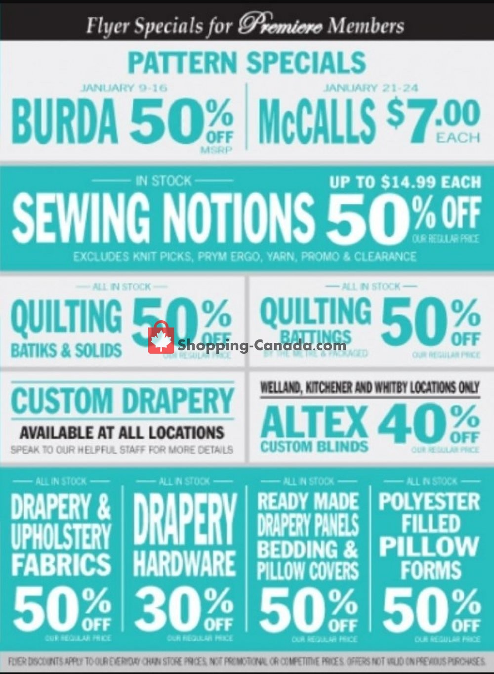 Fabricland flyer from Wednesday January 9, 2019 to Sunday January 27, 2019 - page 2