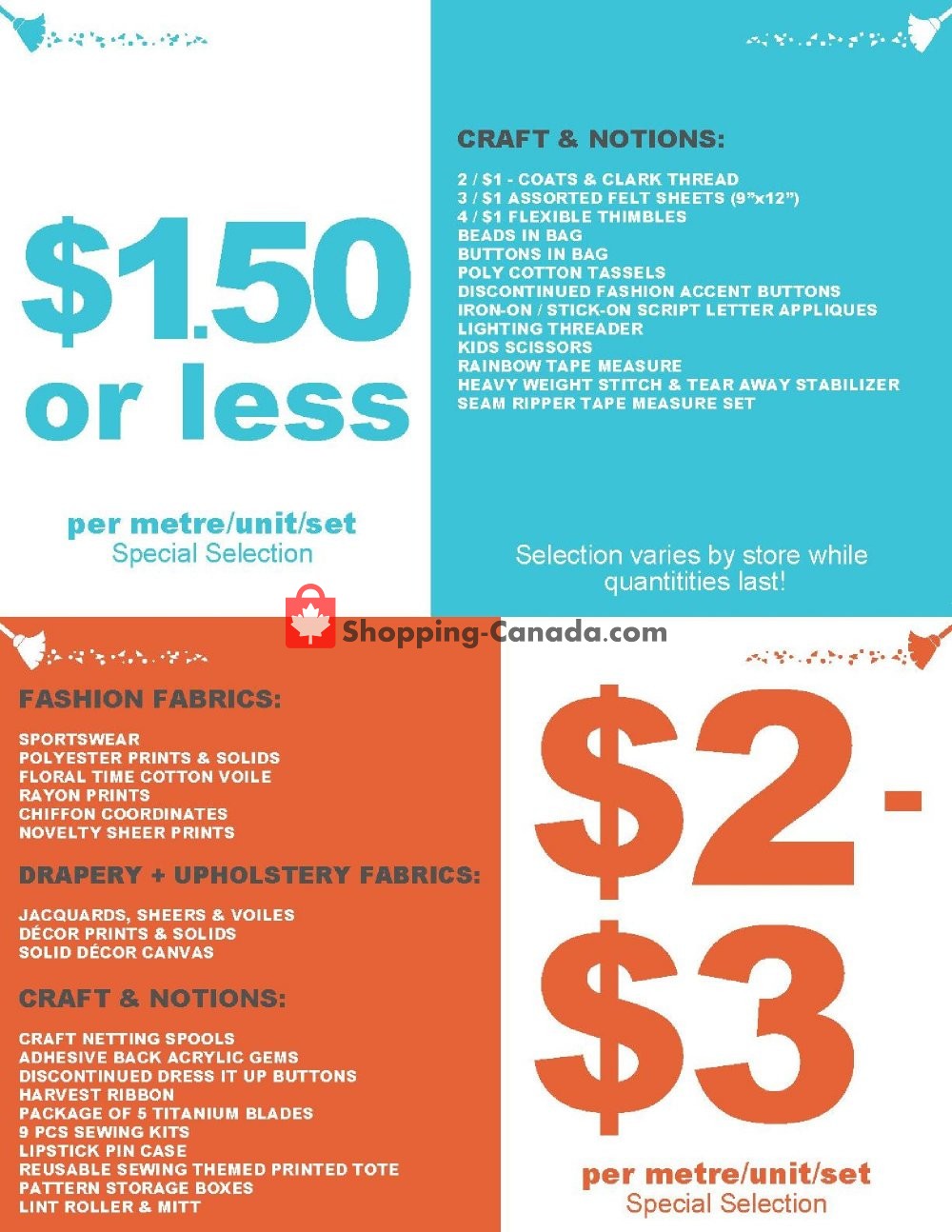 Fabricland flyer from Wednesday July 24, 2019 to Saturday August 17, 2019 - page 2