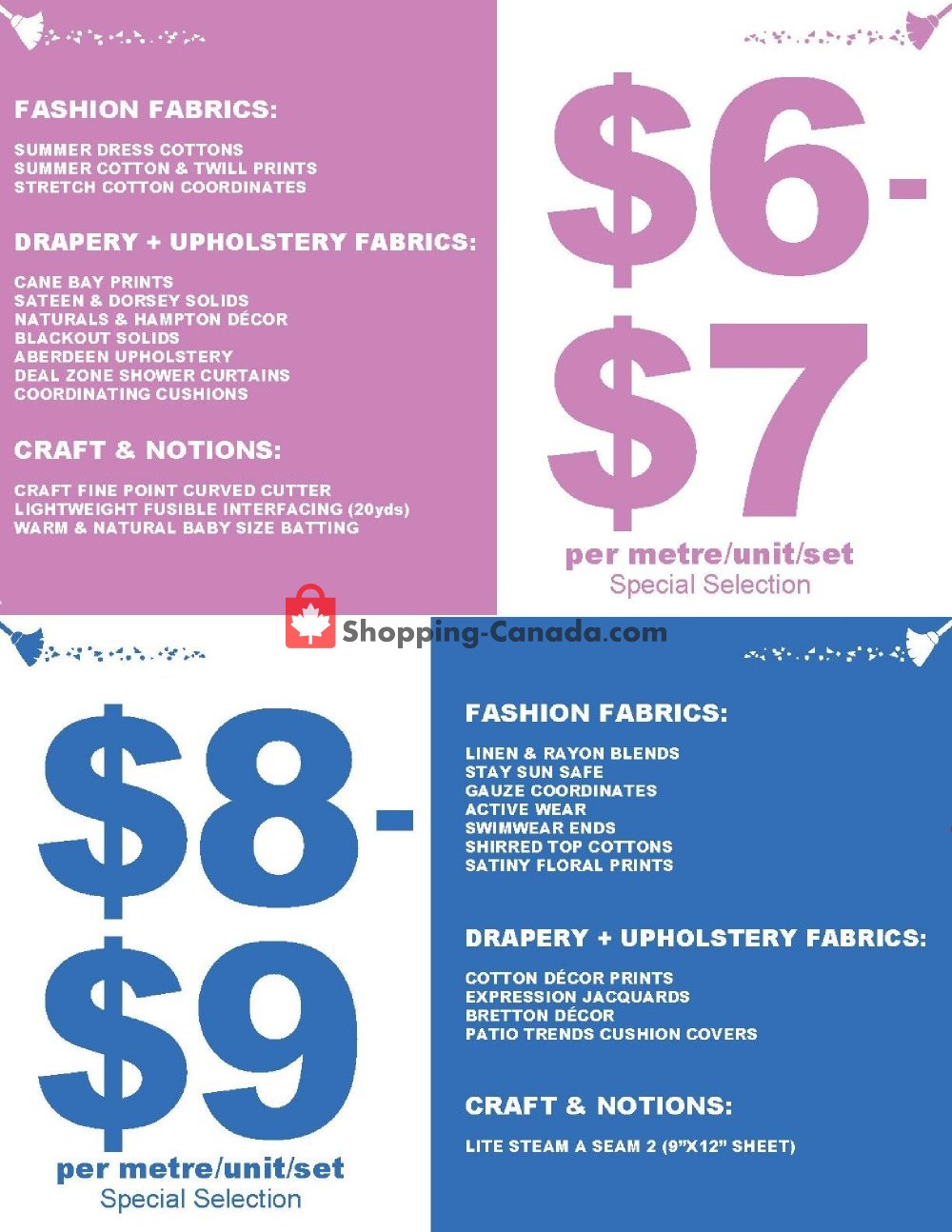 Fabricland flyer from Wednesday July 24, 2019 to Saturday August 17, 2019 - page 4