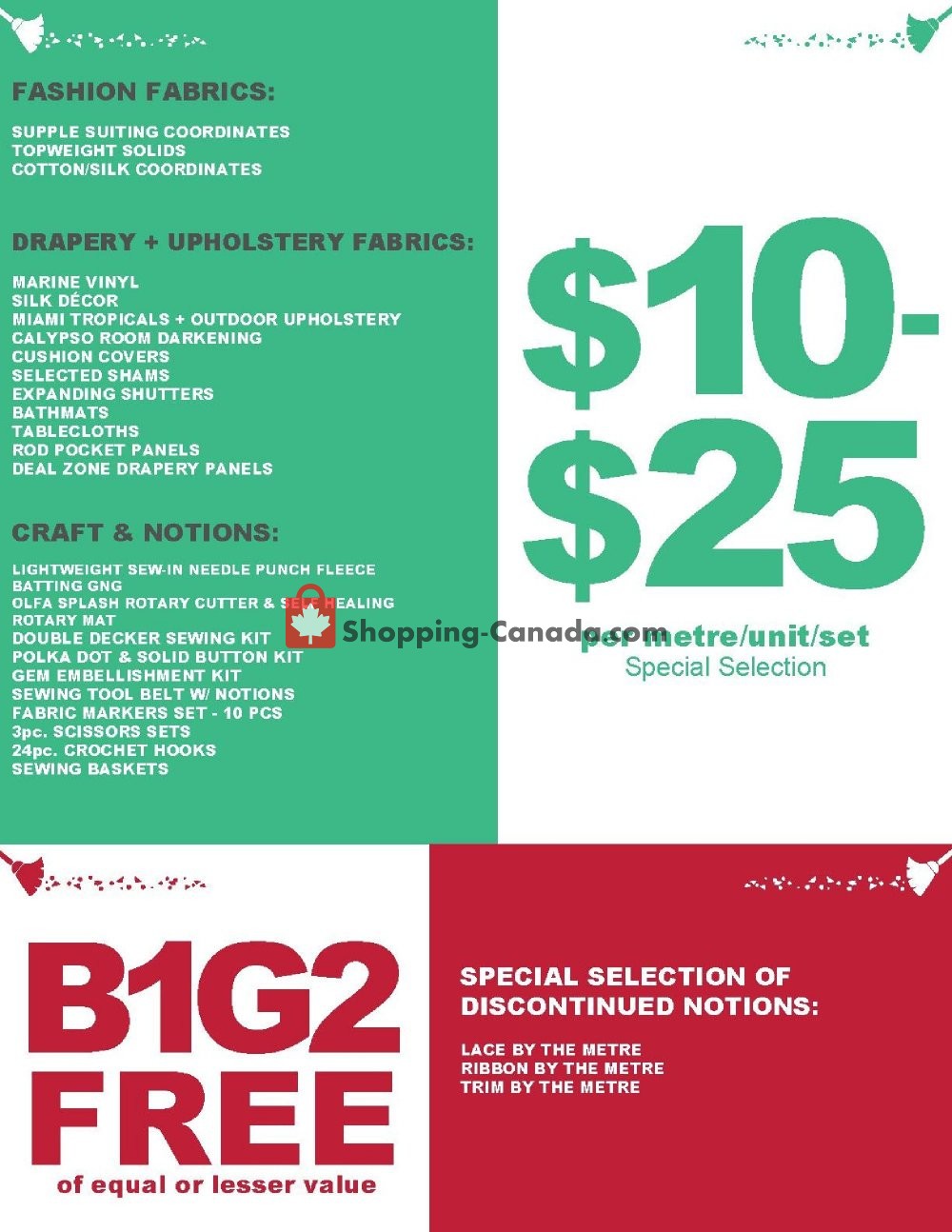 Fabricland flyer from Wednesday July 24, 2019 to Saturday August 17, 2019 - page 5