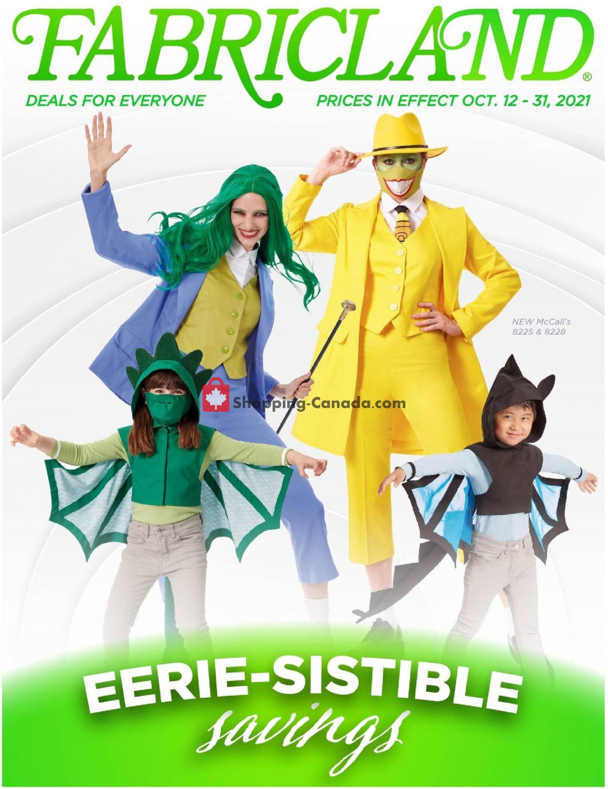 Fabricland flyer from Tuesday October 12, 2021 to Sunday October 31, 2021 - page 1