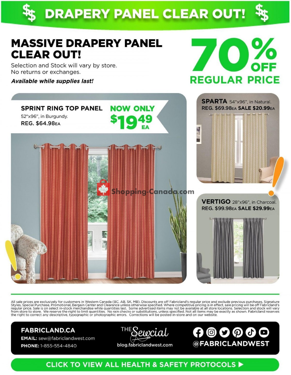 Fabricland flyer from Tuesday October 12, 2021 to Sunday October 31, 2021 - page 10