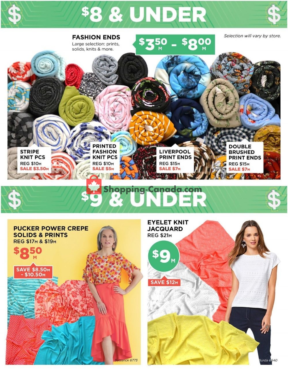 Fabricland flyer from Monday July 6, 2020 to Sunday August 2, 2020 - page 9