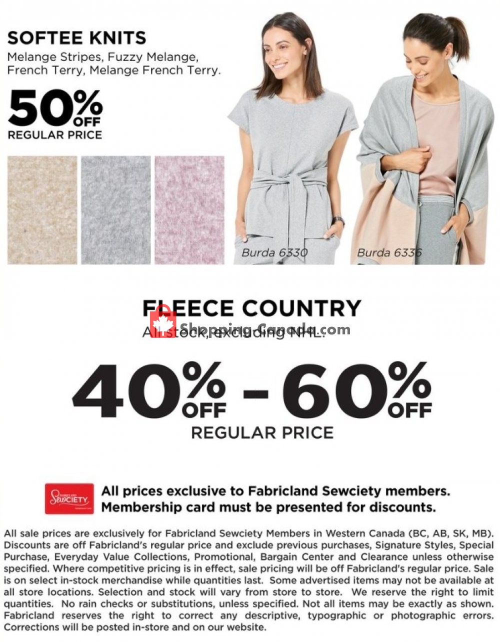 Fabricland flyer from Wednesday October 2, 2019 to Thursday October 10, 2019 - page 7