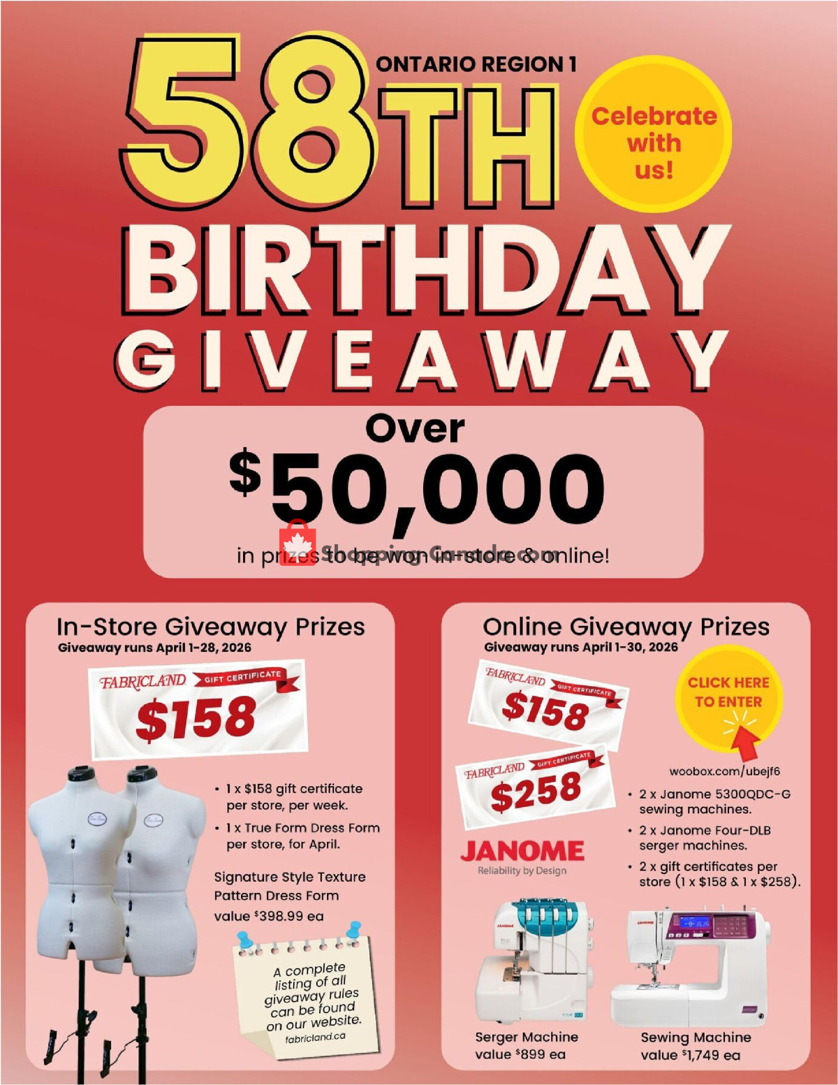 Fabricland flyer from Wednesday April 1, 2026 to Thursday April 30, 2026 - page 2