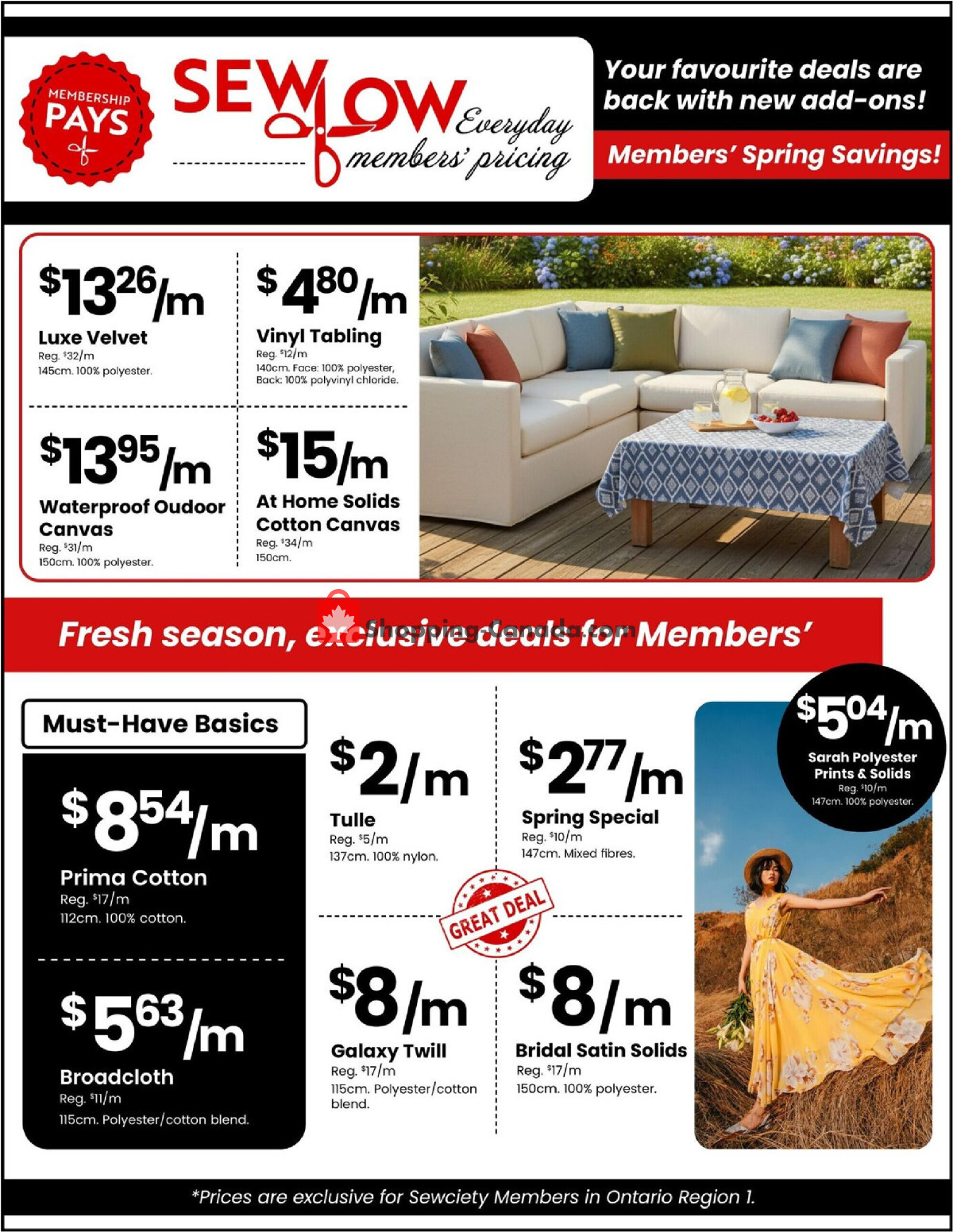Fabricland flyer from Wednesday April 1, 2026 to Thursday April 30, 2026 - page 3