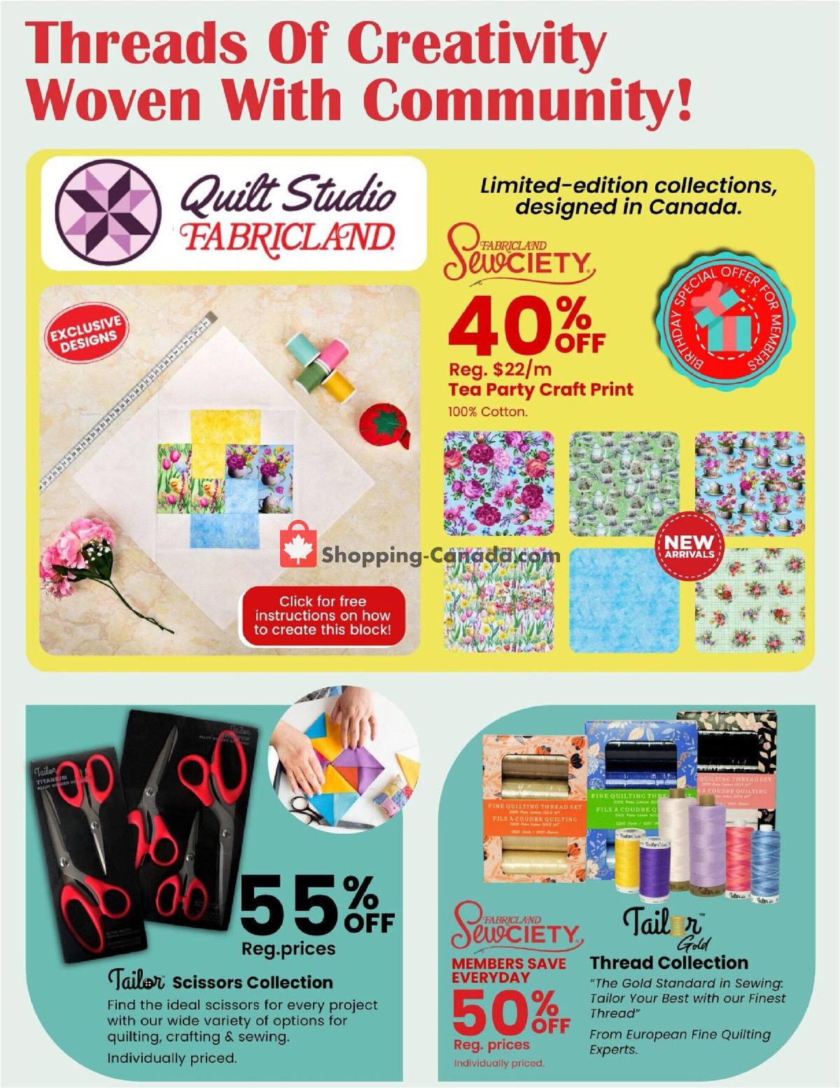Fabricland flyer from Wednesday April 1, 2026 to Thursday April 30, 2026 - page 4
