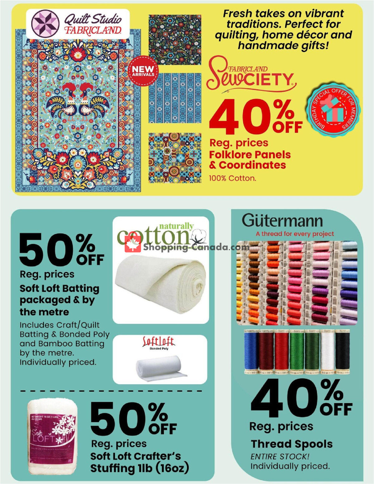 Fabricland flyer from Wednesday April 1, 2026 to Thursday April 30, 2026 - page 5