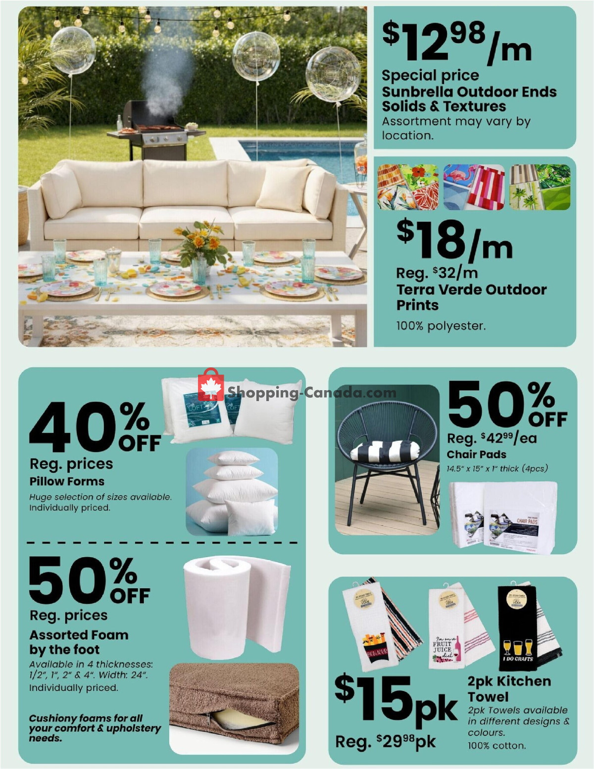 Fabricland flyer from Wednesday April 1, 2026 to Thursday April 30, 2026 - page 9