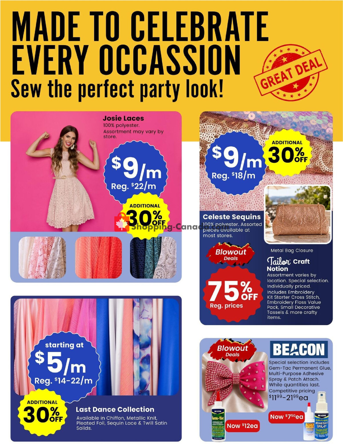 Fabricland flyer from Saturday August 1, 2026 to Monday August 31, 2026 - page 10