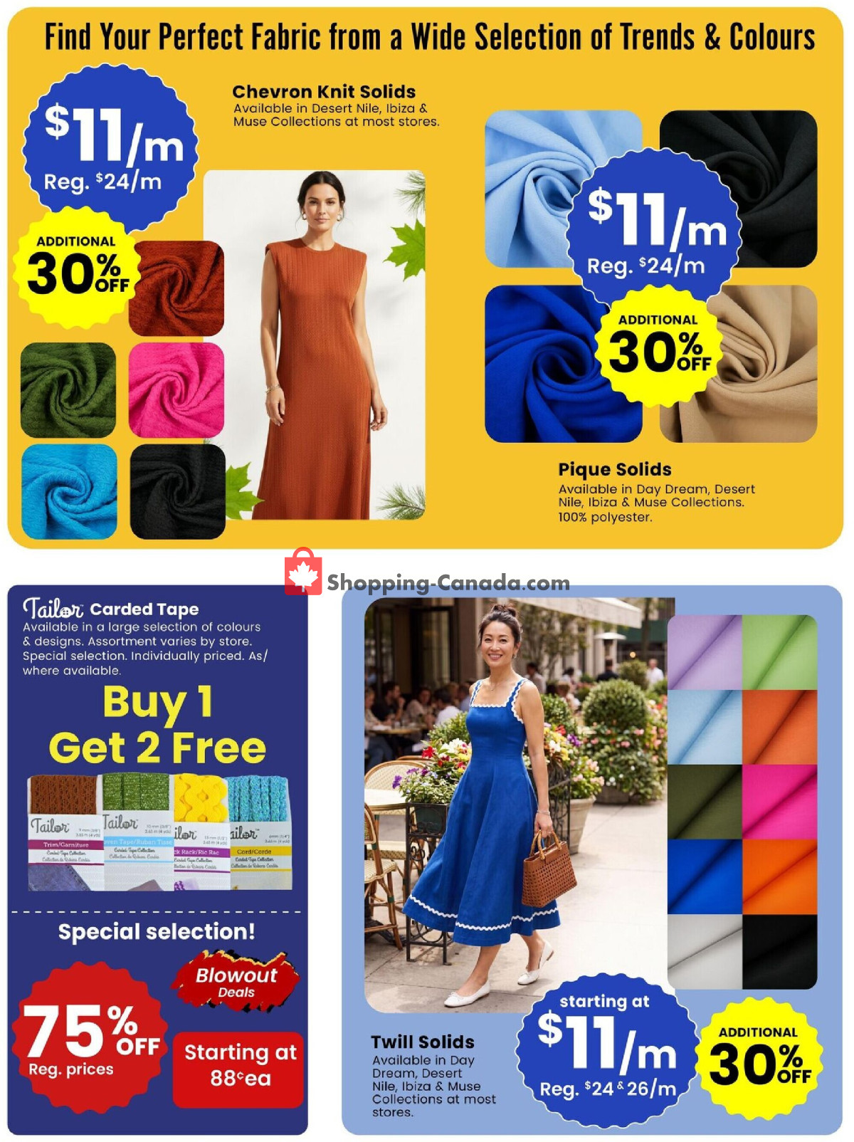 Fabricland flyer from Saturday August 1, 2026 to Monday August 31, 2026 - page 3