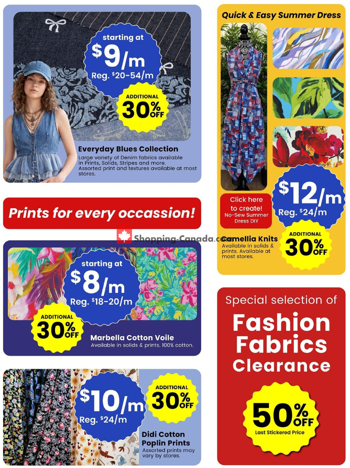 Fabricland flyer from Saturday August 1, 2026 to Monday August 31, 2026 - page 4