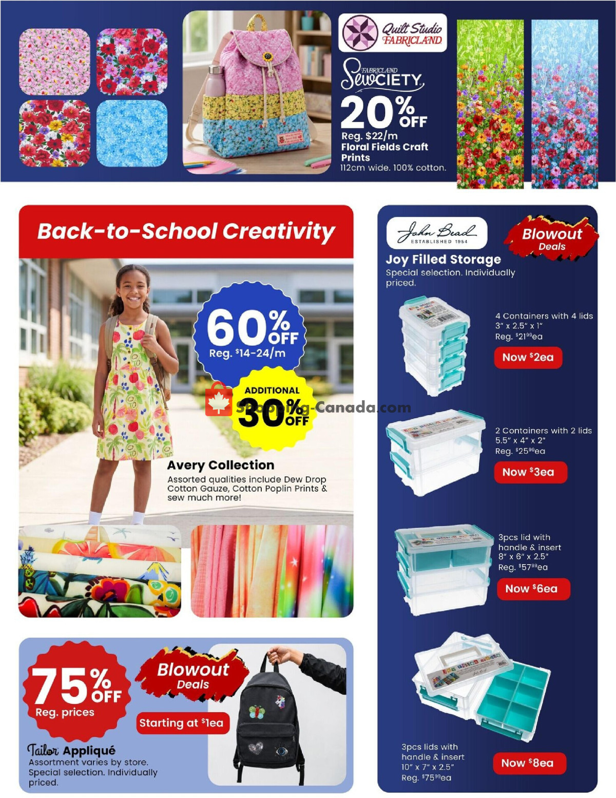 Fabricland flyer from Saturday August 1, 2026 to Monday August 31, 2026 - page 7