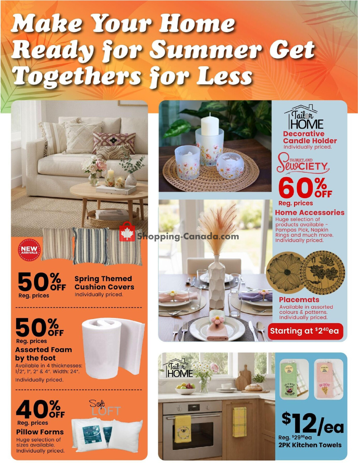 Fabricland flyer from Thursday July 2, 2026 to Friday July 31, 2026 - page 6