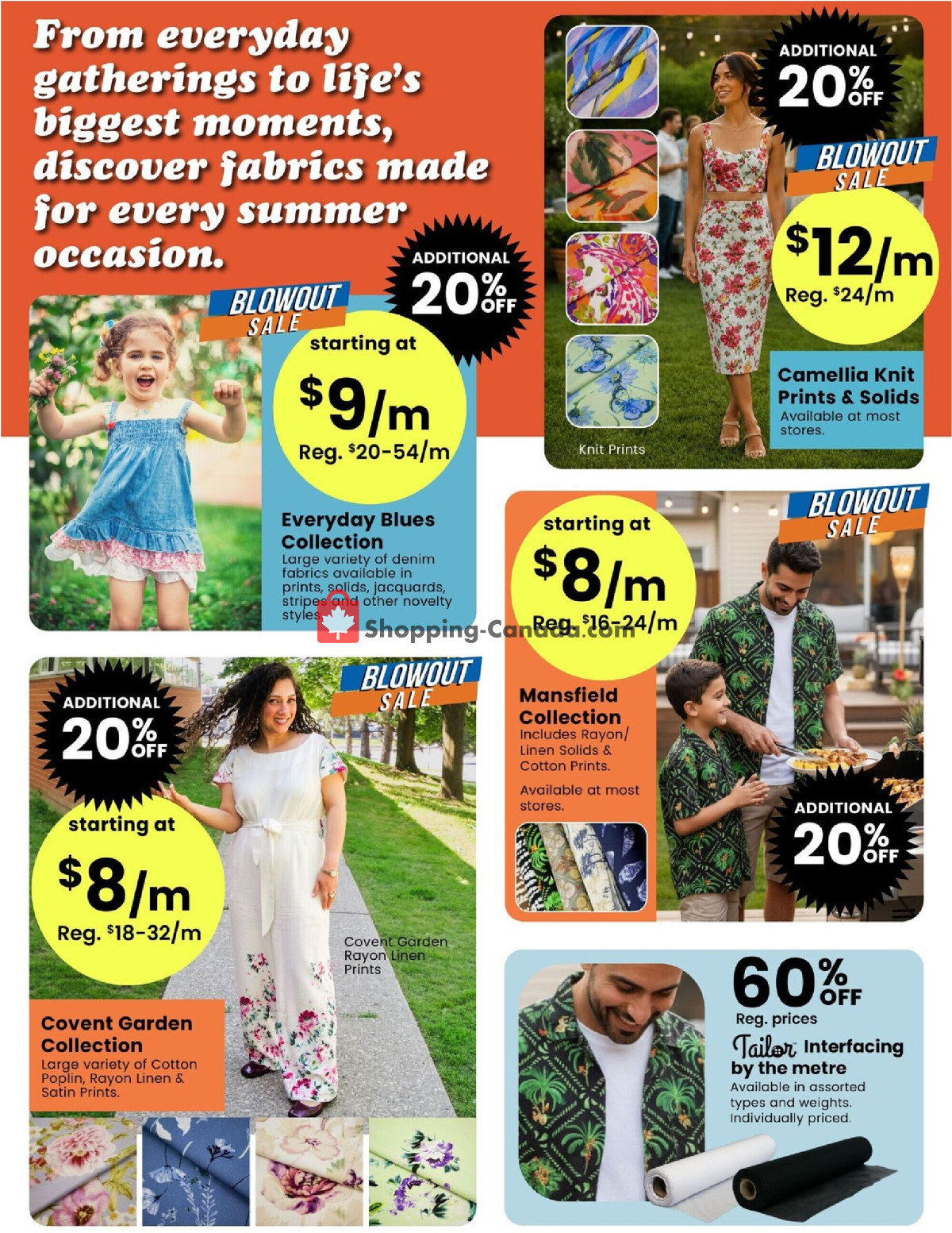 Fabricland flyer from Thursday July 2, 2026 to Friday July 31, 2026 - page 9