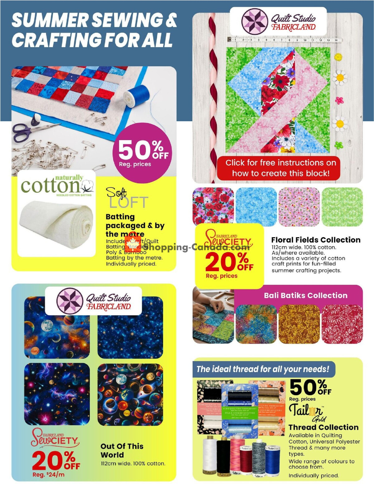 Fabricland flyer from Monday June 1, 2026 to Tuesday June 30, 2026 - page 10