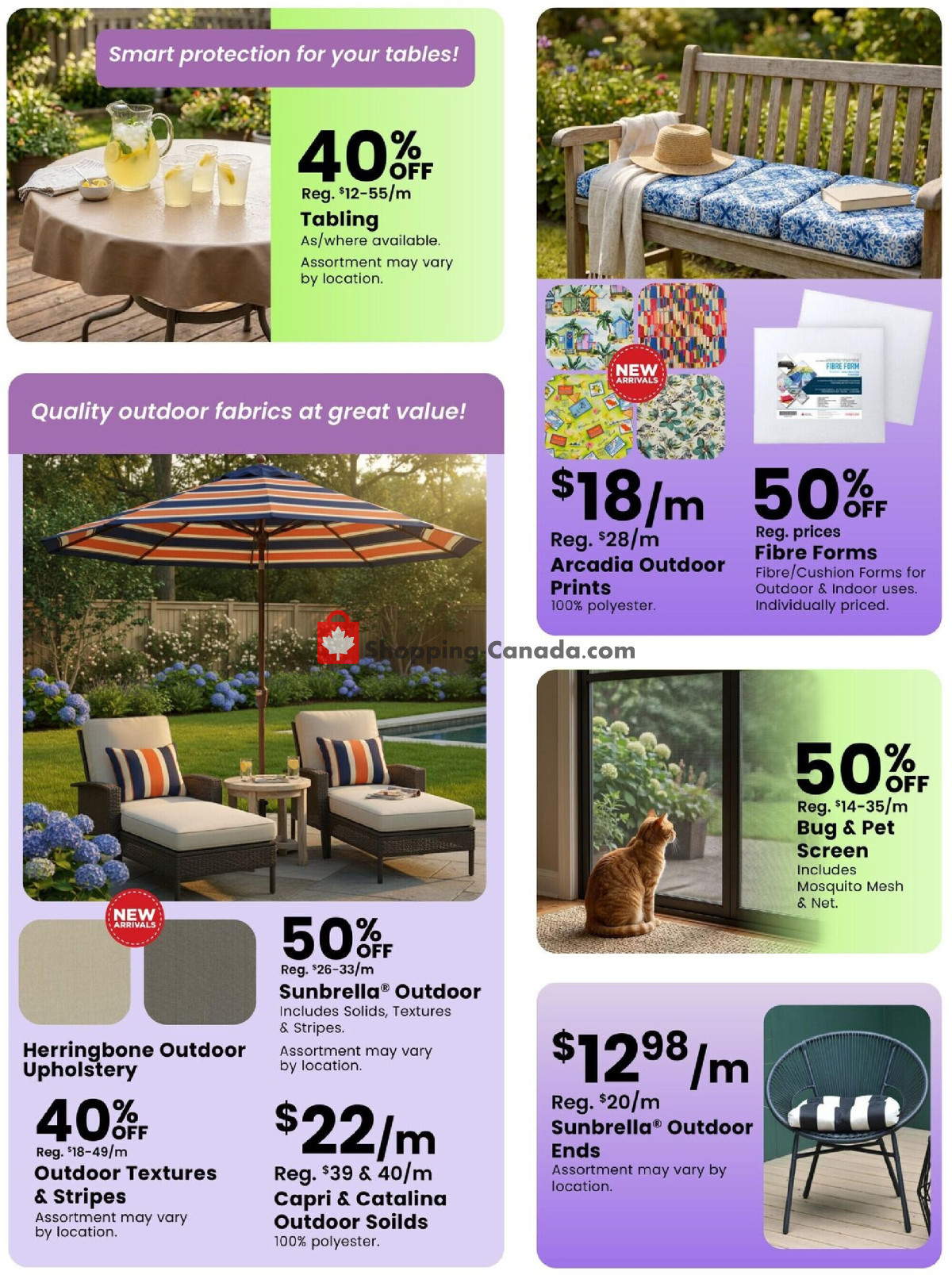 Fabricland flyer from Friday May 1, 2026 to Sunday May 31, 2026 - page 14