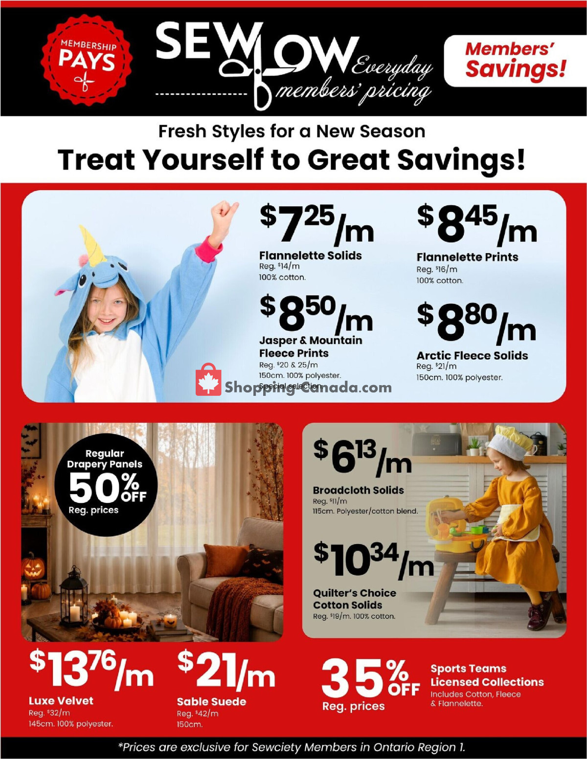 Fabricland flyer from Thursday October 1, 2026 to Saturday October 31, 2026 - page 2