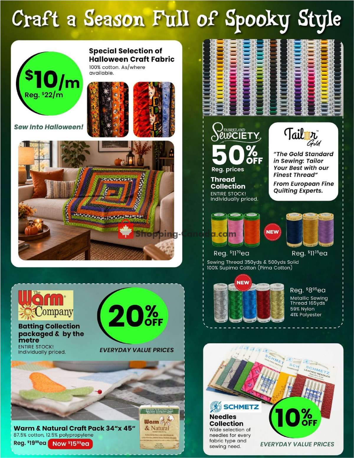Fabricland flyer from Thursday October 1, 2026 to Saturday October 31, 2026 - page 9