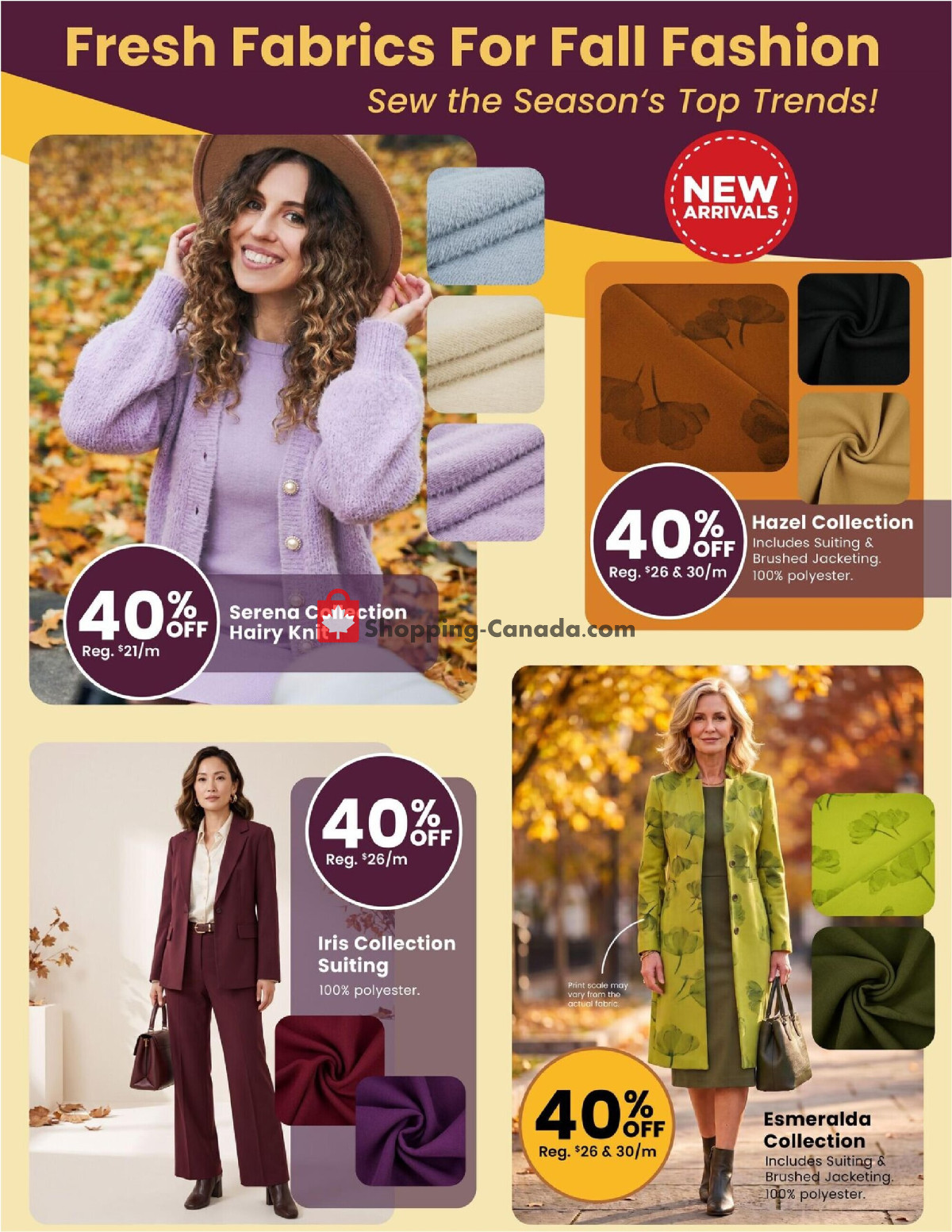 Fabricland flyer from Tuesday September 1, 2026 to Wednesday September 30, 2026 - page 4