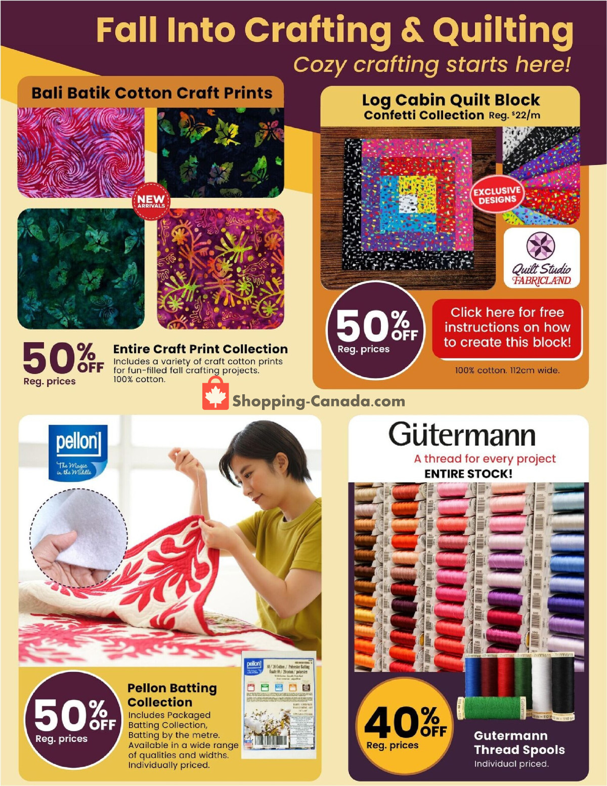 Fabricland flyer from Tuesday September 1, 2026 to Wednesday September 30, 2026 - page 8