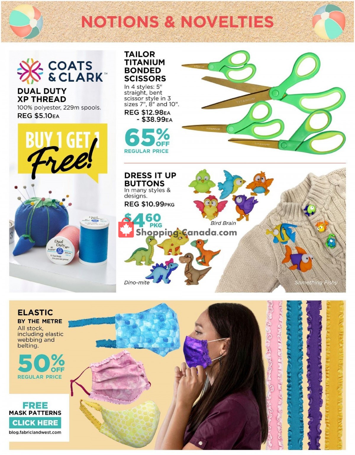 Fabricland flyer from Saturday May 1, 2021 to Wednesday June 9, 2021 - page 14