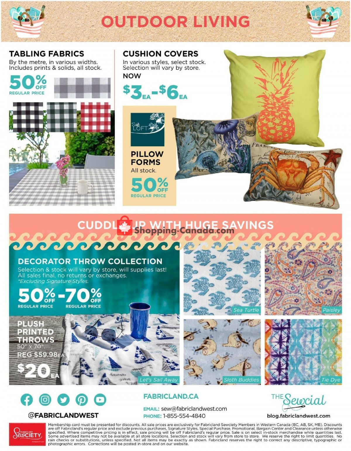 Fabricland flyer from Saturday May 1, 2021 to Wednesday June 9, 2021 - page 22