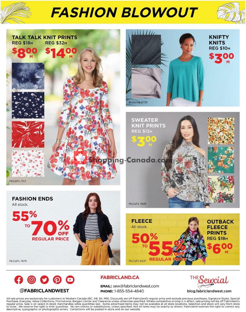 Fabricland flyer from Monday August 3, 2020 to Monday August 31, 2020 - page 14