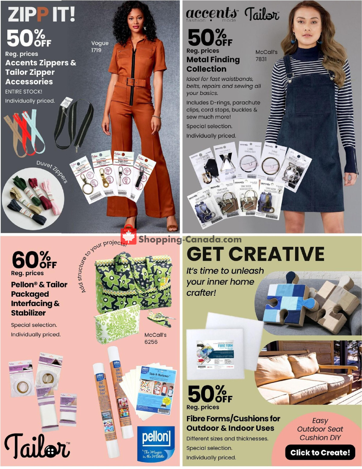 Fabricland flyer from Monday March 4, 2024 to Sunday March 31, 2024 - page 17