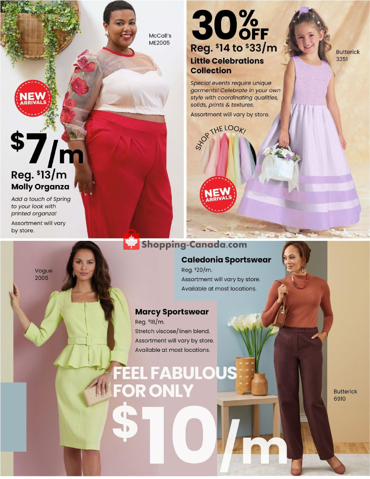 Fabricland flyer from Monday March 4, 2024 to Sunday March 31, 2024 - page 3