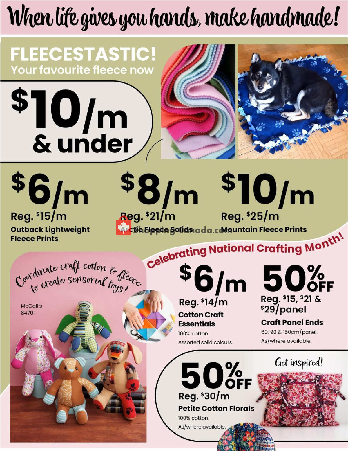 Fabricland flyer from Monday March 4, 2024 to Sunday March 31, 2024 - page 6