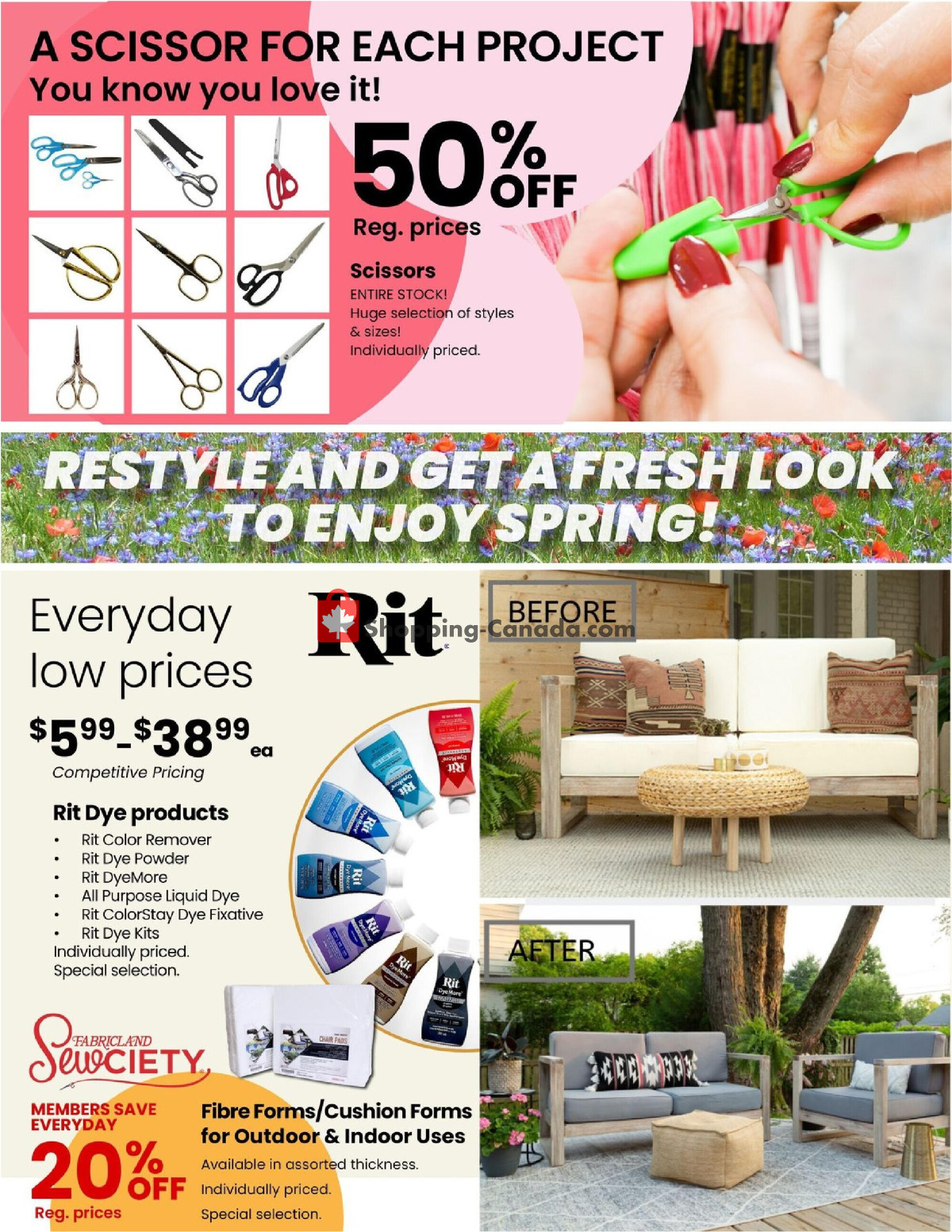 Fabricland flyer from Monday April 1, 2024 to Tuesday April 30, 2024 - page 17