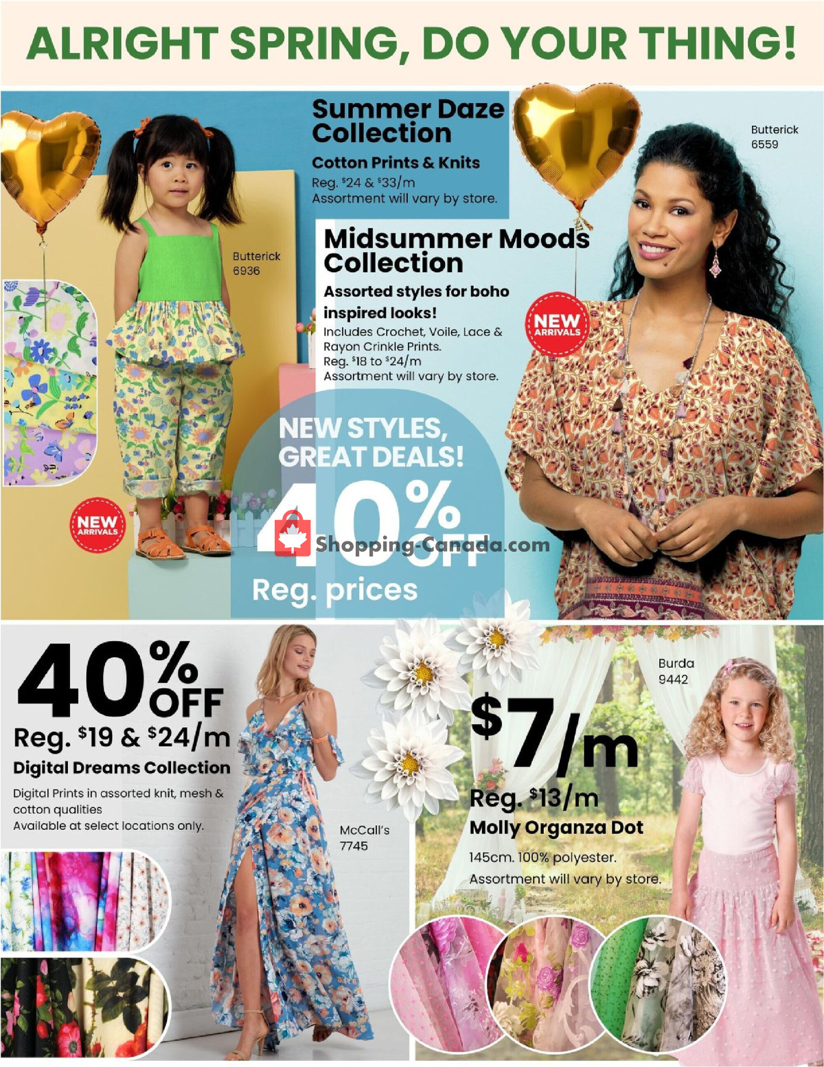 Fabricland flyer from Monday April 1, 2024 to Tuesday April 30, 2024 - page 5