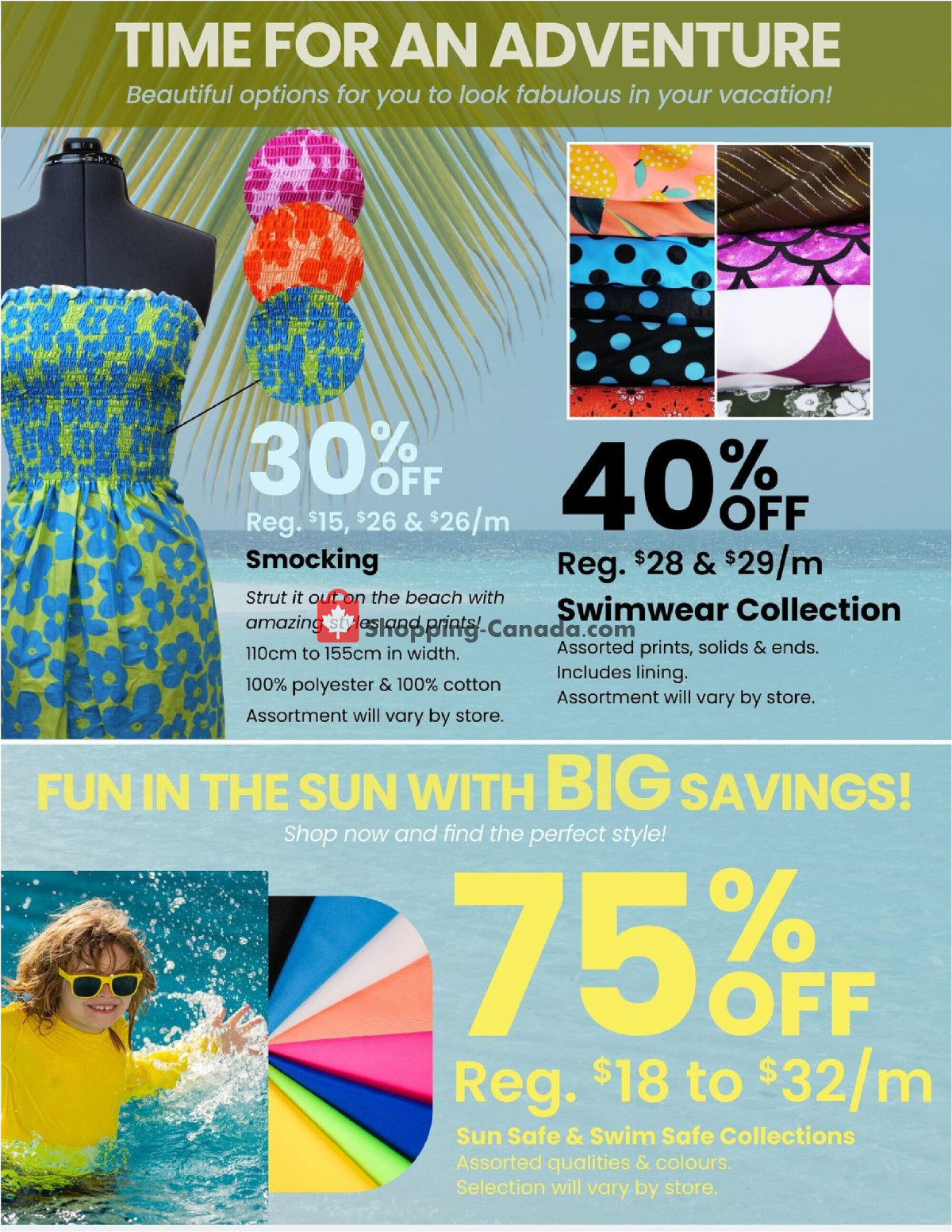 Fabricland flyer from Monday April 1, 2024 to Tuesday April 30, 2024 - page 6