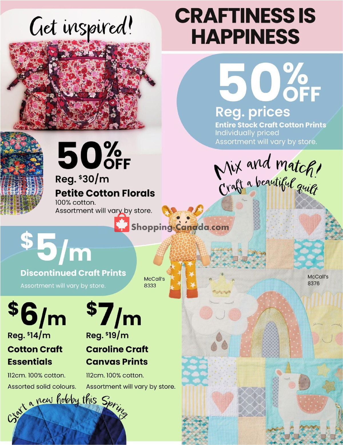 Fabricland flyer from Monday April 1, 2024 to Tuesday April 30, 2024 - page 8