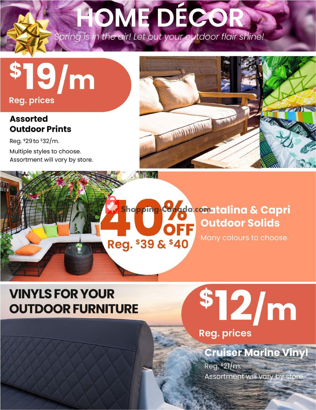 Fabricland flyer from Monday April 1, 2024 to Tuesday April 30, 2024 - page 9