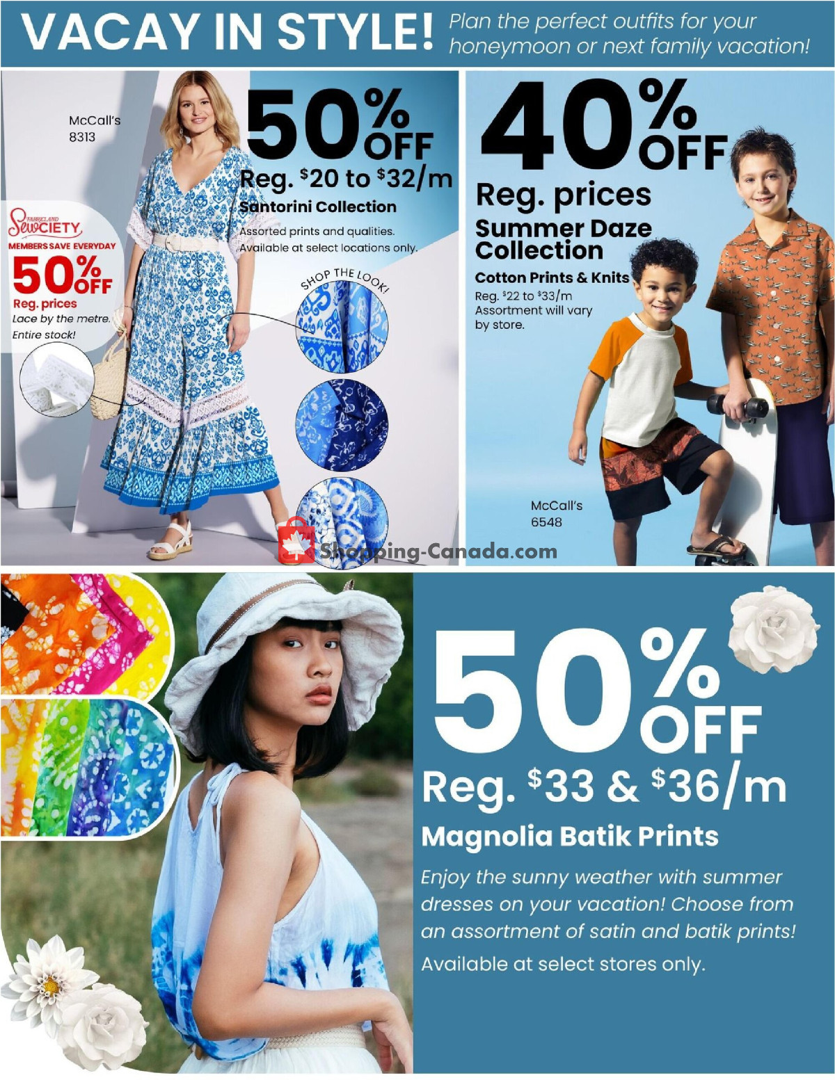 Fabricland flyer from Wednesday May 1, 2024 to Friday May 31, 2024 - page 17
