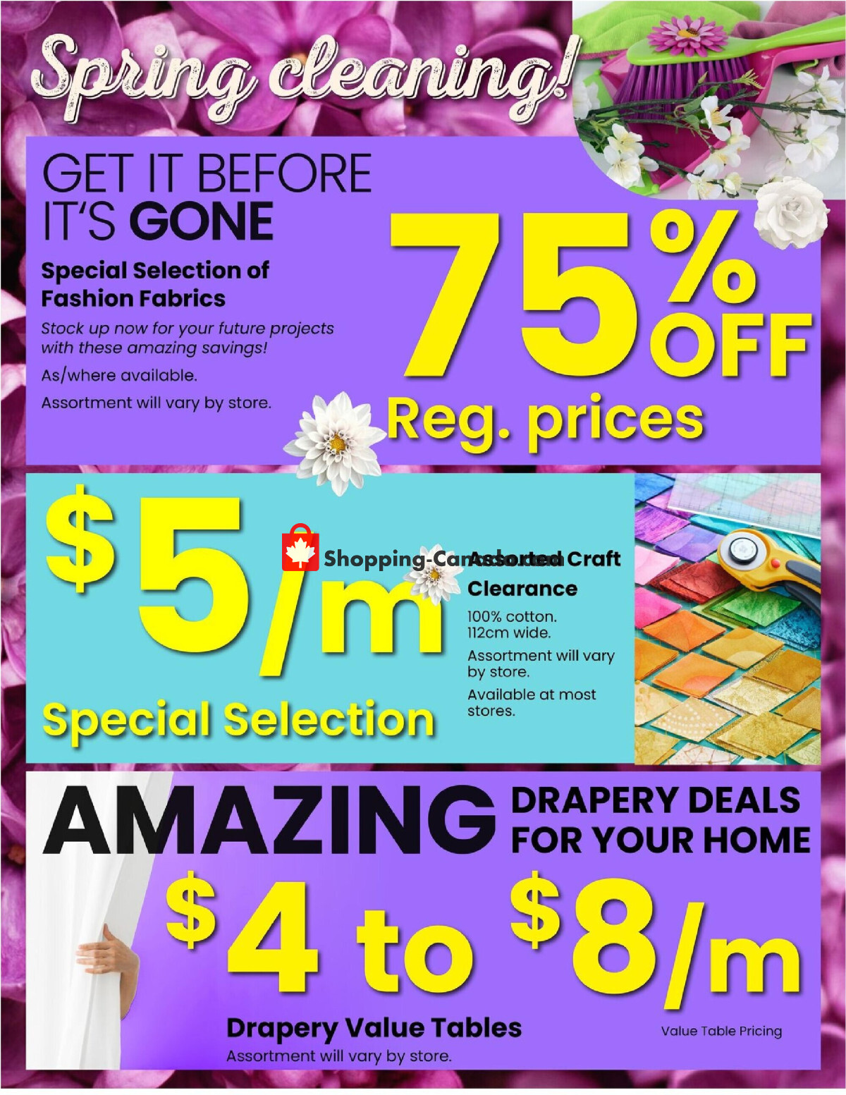 Fabricland flyer from Wednesday May 1, 2024 to Friday May 31, 2024 - page 7