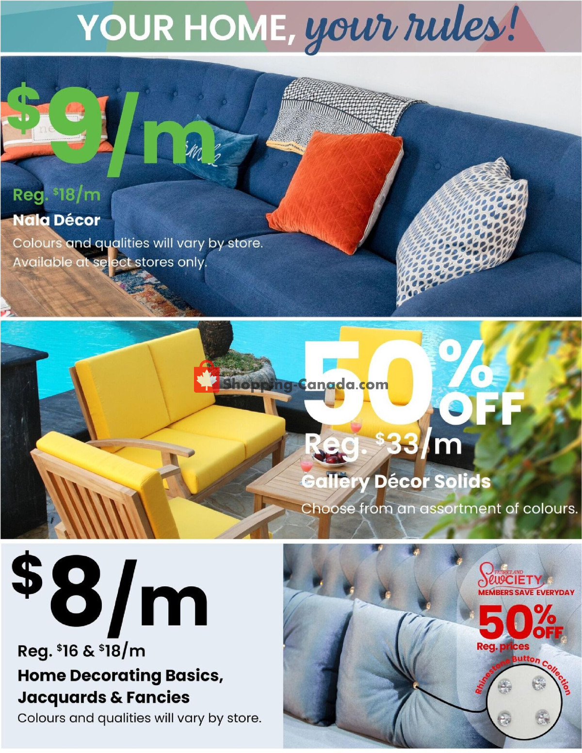 Fabricland flyer from Wednesday May 1, 2024 to Friday May 31, 2024 - page 9