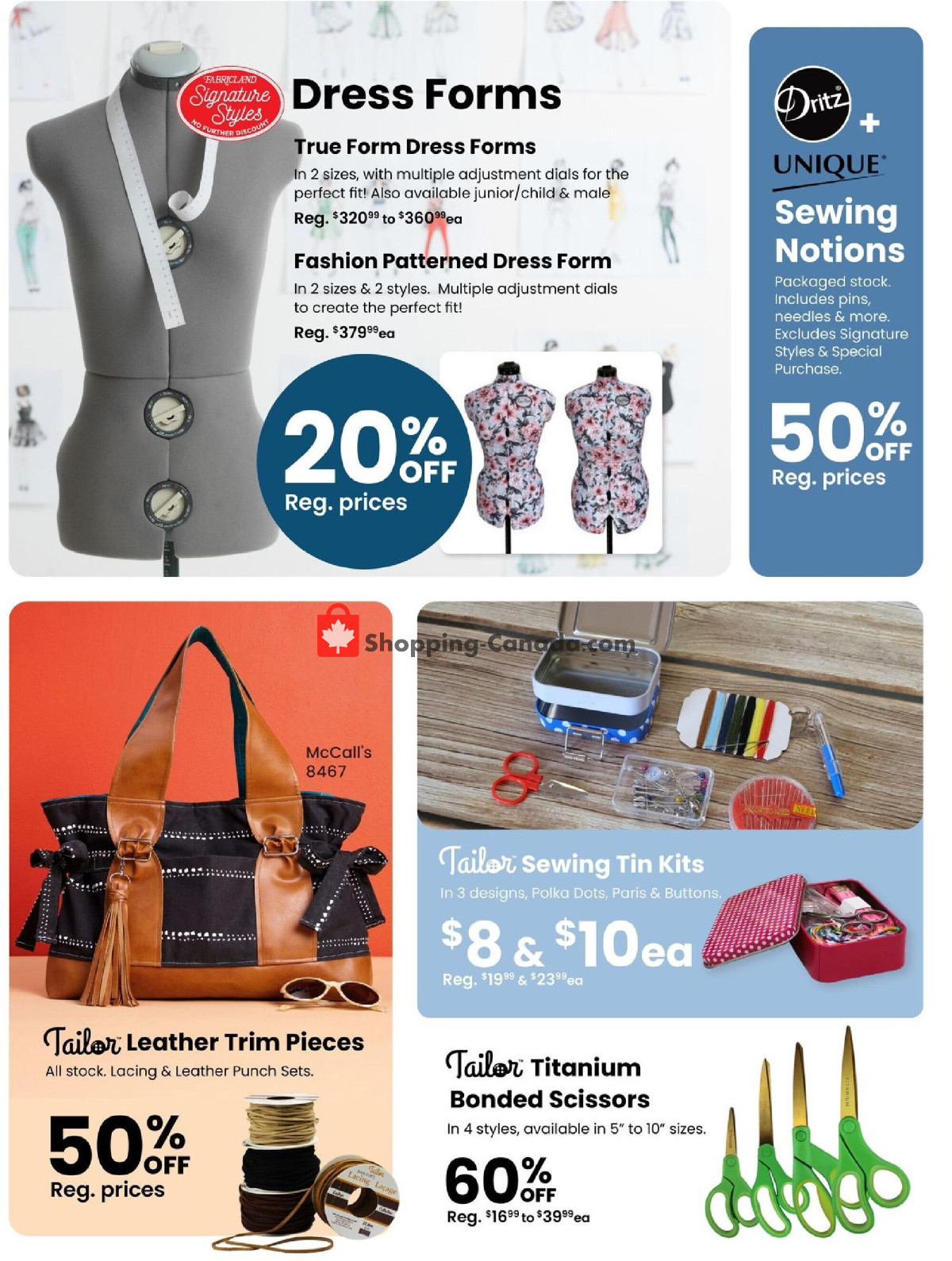 Fabricland flyer from Thursday May 9, 2024 to Thursday June 6, 2024 - page 12