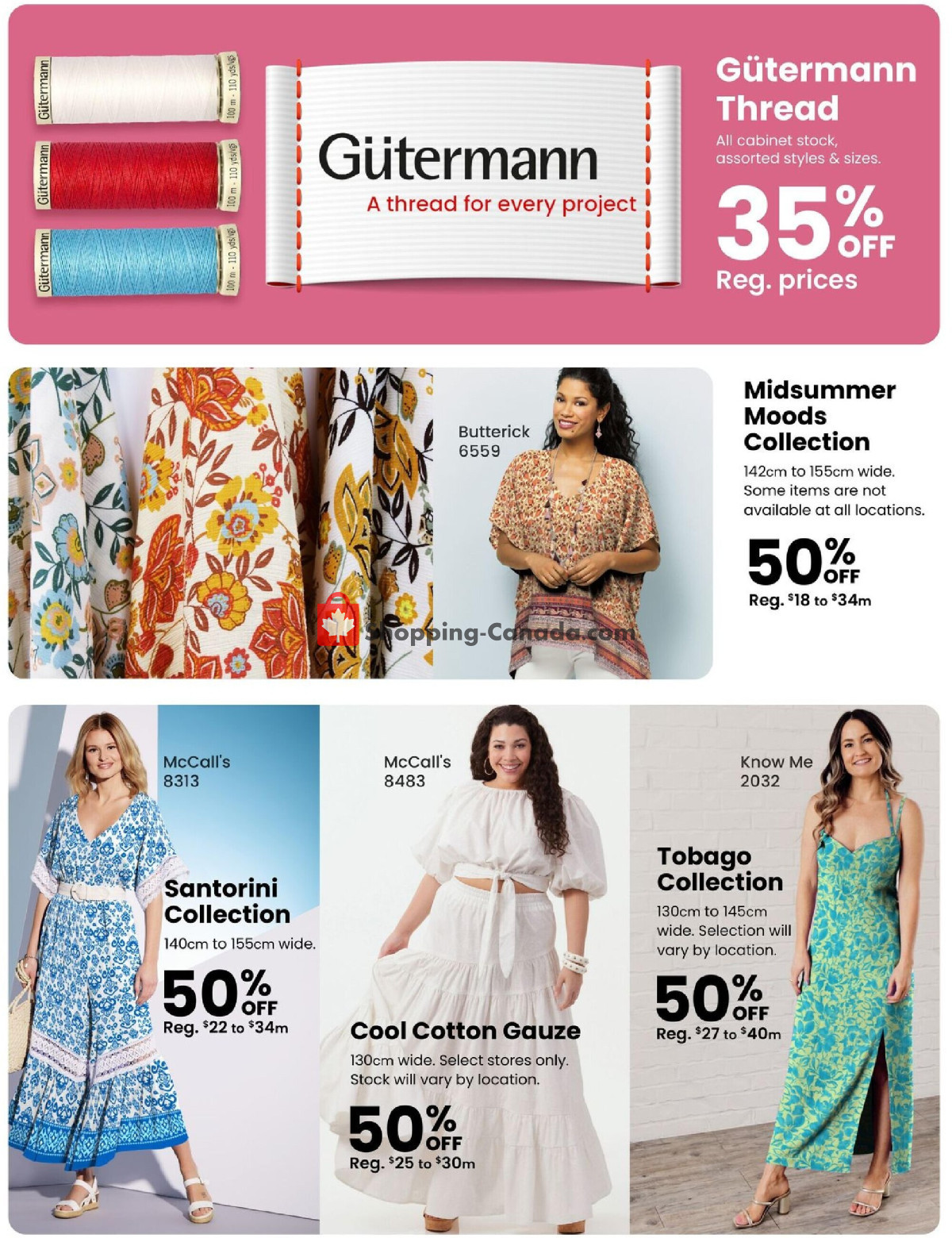 Fabricland flyer from Thursday May 9, 2024 to Thursday June 6, 2024 - page 9