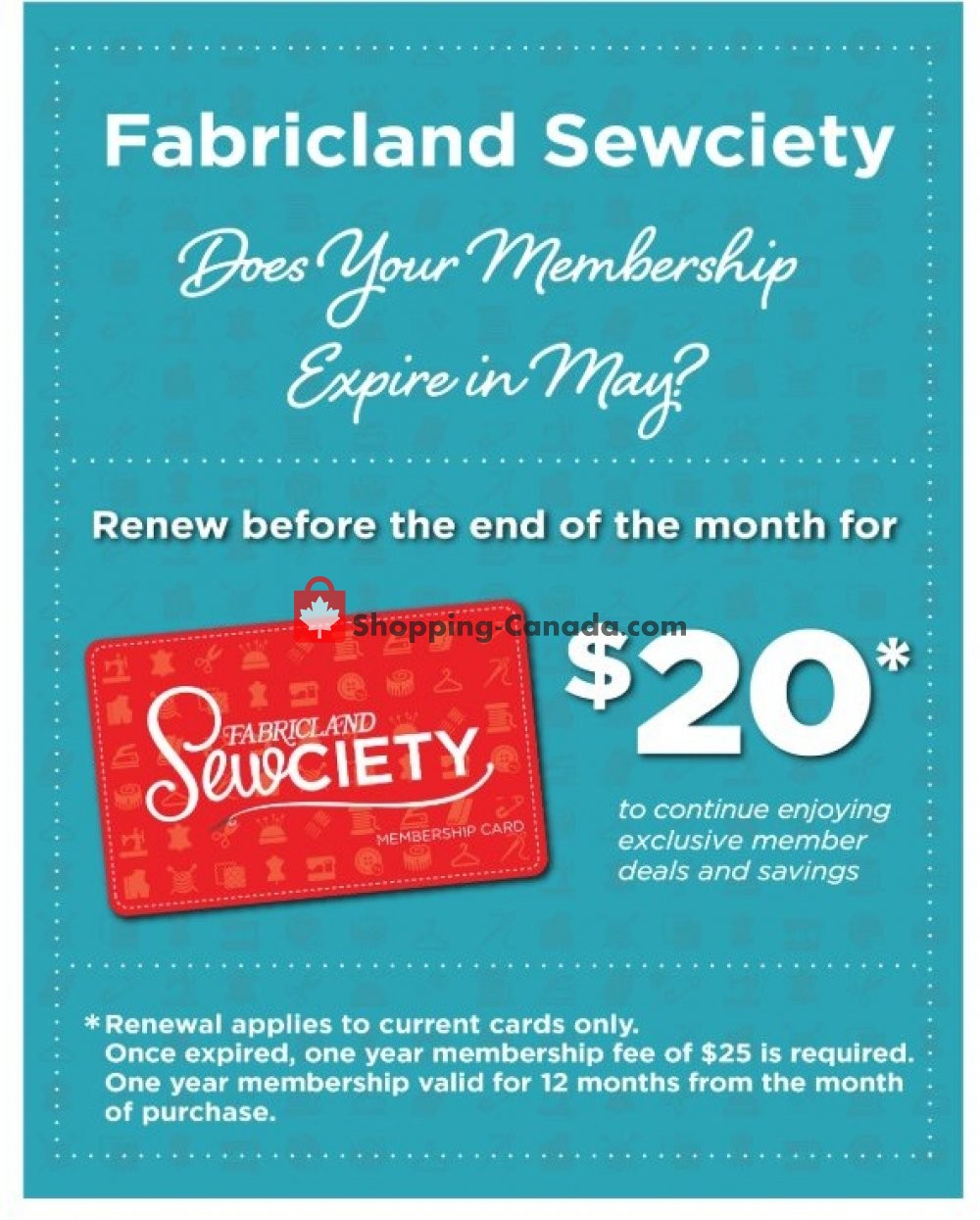 Fabricland flyer from Thursday May 2, 2019 to Friday May 31, 2019 - page 1
