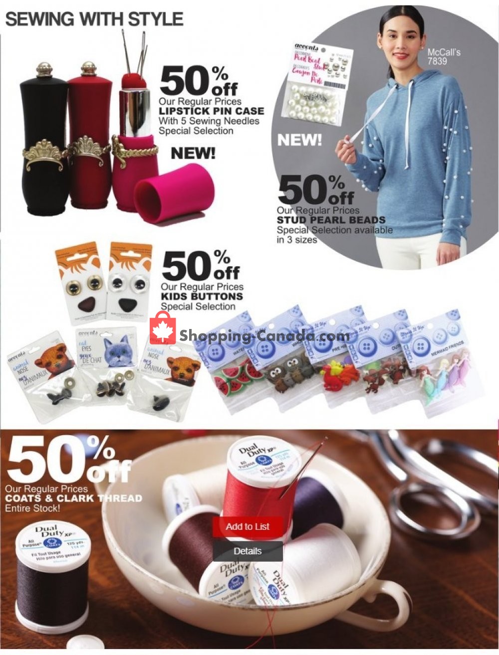 Fabricland flyer from Wednesday October 2, 2019 to Thursday October 31, 2019 - page 15