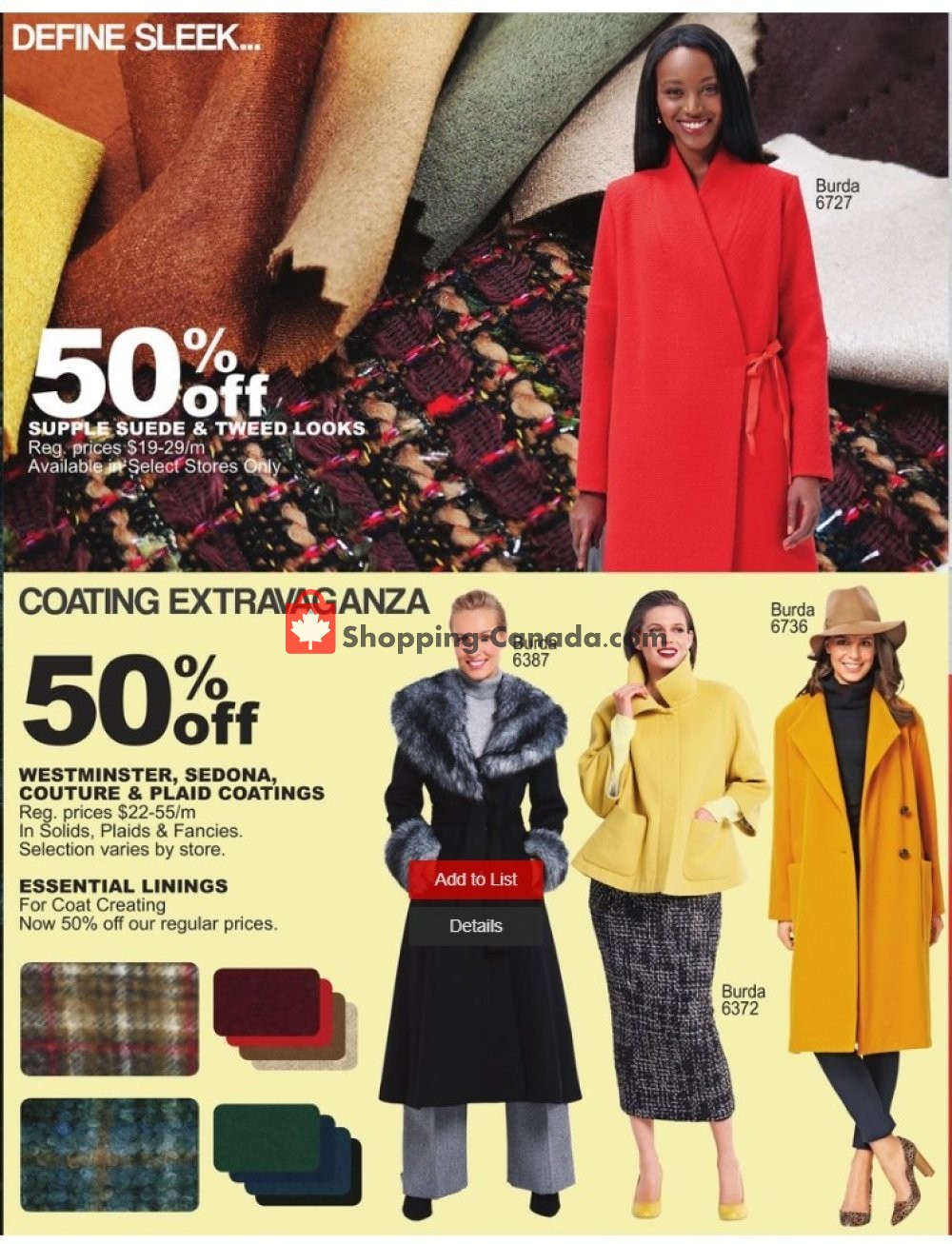 Fabricland flyer from Wednesday October 2, 2019 to Thursday October 31, 2019 - page 2